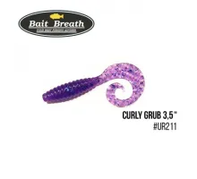 Silicone Bait Breath Curly Grub 3.5 