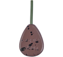 Грузило Brain In-Line Flat Lead 140g 2шт/уп brown