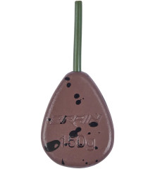 Грузило Brain In-Line Flat Lead 84g 2шт/уп brown