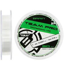 Леска Brain Team Pro 50m (clear) 0.267mm 6.9kg