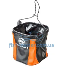Ведро Brain EVA для набора воды мягкое без крышки orange-black