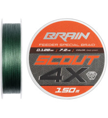 Шнур Brain Scout 4X (2026) 150m (deep green) 0.100mm 5.8kg