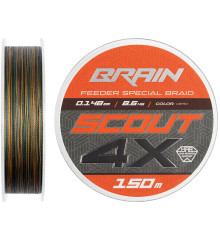 Шнур Brain Scout 4X (2026) 150m (camo) 0.100mm 5.8kg