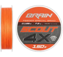 Cord Brain Scout 4X (2026) 150m (fluoro Orange) 0.148mm 8.6kg
