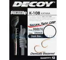 Крючок Decoy K-108 Katana #7, 12шт