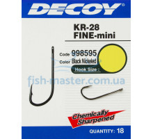 Decoy Hook KR-28 Fine mini # 8, 18 pcs.