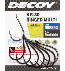 Decoy Hook KR-30 RINGED MULTI # 6, 10 pcs.