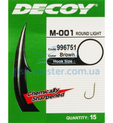 Крючок Decoy M-001 Round light 08, 15 шт.