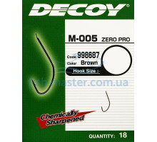Крючок Decoy M-005 ZERO-PRO 18, 18 шт