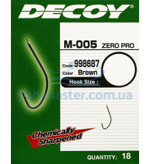 Крючок Decoy M-005 ZERO-PRO 16, 18 шт