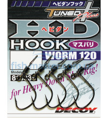 Гачок Decoy Worm 120 HD Hook masubari 1/0, 5шт