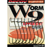 Крючок Decoy Worm 9 Upper Cut 1/0, 9шт