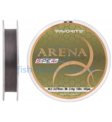 Шнур Favorite Arena PE 4x 150m (silver gray) #0.2/0.076mm 5lb/2.1kg