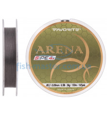 Шнур Favorite Arena PE 4x 150m (silver gray) #0.3/0.09mm 6.5lb/3kg