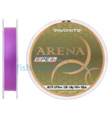 Шнур Favorite Arena PE 4x 100m (purple) #0.175/0.071mm 3.5lb/1.4kg