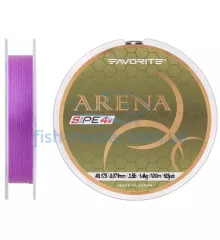 Шнур Favorite Arena PE 4x 100m (purple) #0.175/0.071mm 3.5lb/1.4kg