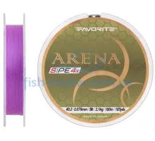 Шнур Favorite Arena PE 100m (purple) #0.2/0.076 mm 5lb/2.1 kg