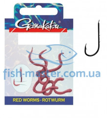 Hook Gamakatsu BKD-5260B Red Worms 60cm Bronze # 6 10pcs 0.22mm