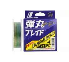 Шнур Major Craft Dangan Braid X4 150m (мульти.) #0.8/0.12mm 14lb/6.1kg