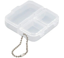 Box Meiho Square 3 case 66x66x18mm Clear