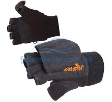 Norfin Junior Mitten Gloves with Magnetic Flap (Black) M