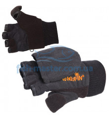Norfin Junior Mitten Gloves with Magnetic Flap (Black) L