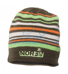 Knitted hat Norfin (brown striped) FROST XL