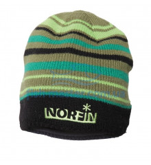 Knitted hat Norfin (green striped) FROST XL