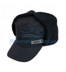 Cap with earflaps on a membrane (with a visor) Norfin Inari Black XL