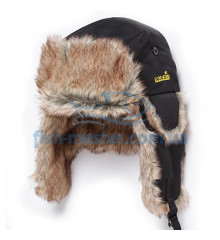 Hat with earflaps Norfin for art. fur (black) USHANKA L