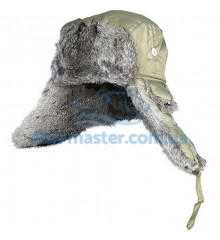 Hat with earflaps on nat. fur (green) Norfin ARDENT L