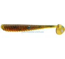 Silicone Reins AJIRINGER SHAD 565 Motor Oil Green Flake 15pcs						
