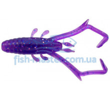 Silicone Reins DELTA SHRIMP 567 Lilac silver and blue flake 12 pcs					