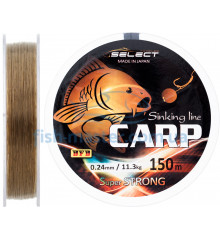 Леска Select Carp 0.24 green/brown, 11.3 kg 150m