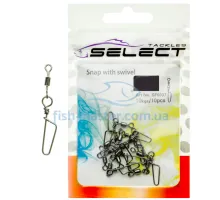 Вертлюжок із застібкою Select SF0037 size 6, 10 шт.