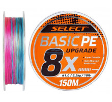 Шнур Select Basic PE 8x 150m (мульти.) #0.8/0.12mm 14lb/6kg