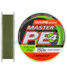 Шнур Select Master PE 150m 0.06 мм 9кг темн.-зел.