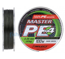 Шнур Select Master PE 100m 0.36 мм 42кг темн.-зел.