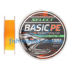 Шнур Select Basic PE 100m  orange 0.08mm 8LB/4kg