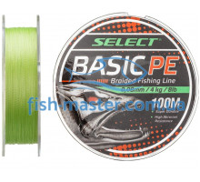Шнур Select Basic PE 100m  light green 0.08mm 8LB/4kg