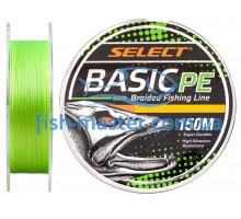 Шнур Select Basic PE 150m  light green 0.08mm 8LB/4kg