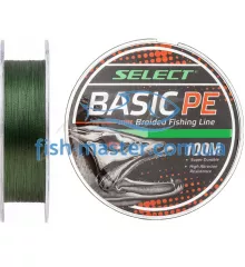 Шнур Select Basic PE 100m dark green 0.24mm 40LB/18.2kg