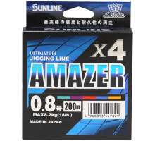 Шнур Sunline SM Amazer X4 200m (multicolor) #1.2/0.185mm 26lb/11.8kg