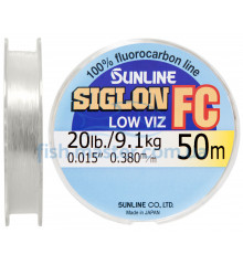 Fluorocarbon Sunline SIG-FC 50m 0.38mm 20lb / 9.1kg hooked