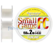 Fluorocarbon Sunline SWS Small Game FC 150m 0.128mm 2.0LB / 0.9kg match / sinking