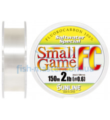 Fluorocarbon Sunline SWS Small Game FC 150m 0.128mm 2.0LB / 0.9kg match / sinking