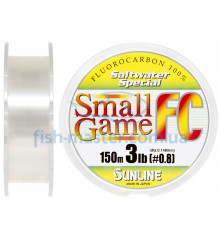 Fluorocarbon Sunline SWS Small Game FC 150m 0.148mm 3.0LB / 1.35kg match / sinking