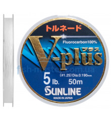 Fluorocarbon Sunline V-Plus 50m # 1.25 0.19mm 5lb / 2.5kg
