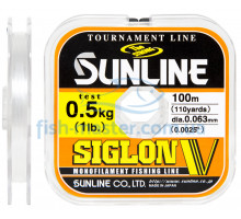 Леска Sunline Siglon V 100м #0.15/0.063мм 0.5кг