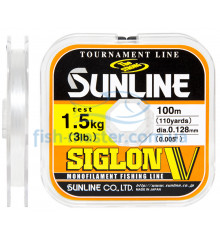 Леска Sunline Siglon V 100м #0.6/0.128мм 1.5кг